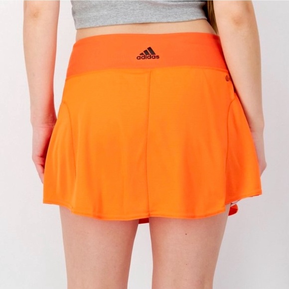 adidas Pants - Adidas ClimaCool Tennis Match Skirt Orange Skort Athletic Shorts Women’s size XL